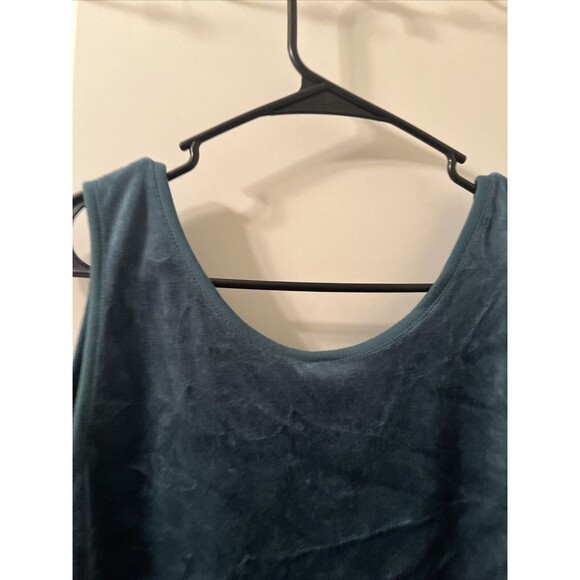 Wild Fable Women's Plus Velour Green Top Tank Cropped Striped Size 2X - Picture 10 of 12